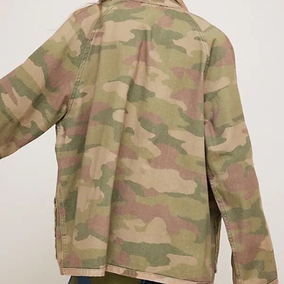 NEW Free People We The Free Reversible Camo Army Utility Jacket - Picture 14 of 14